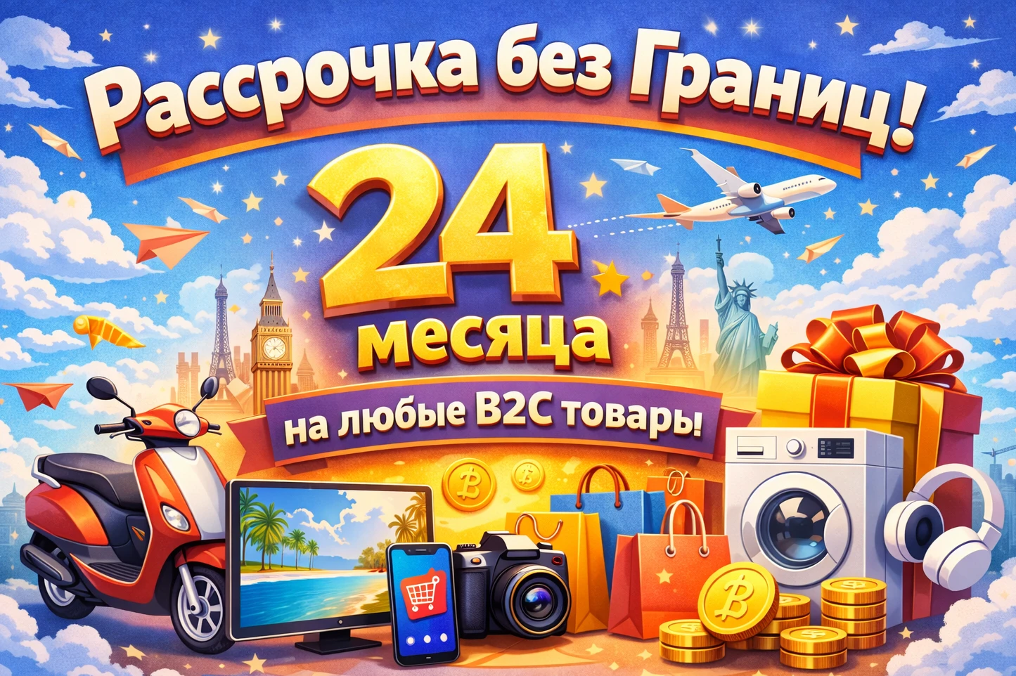 Рассрочка на 24 месяца без границ!